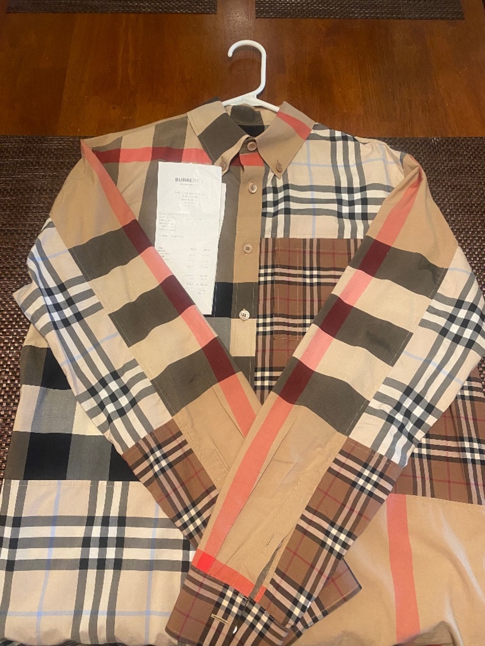 Burberry men’s long sleeve button-down